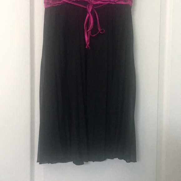 A black and fuschia dress with colorful sequins. - Picture 5 of 5